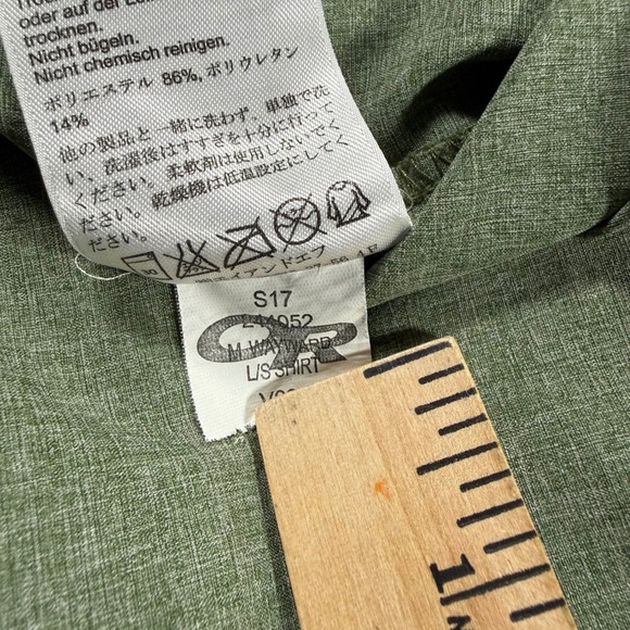Outdoor Research Wayward Mens XXL Olive Green Long Sleeve Hiking Button Shirt - Picture 5 of 9